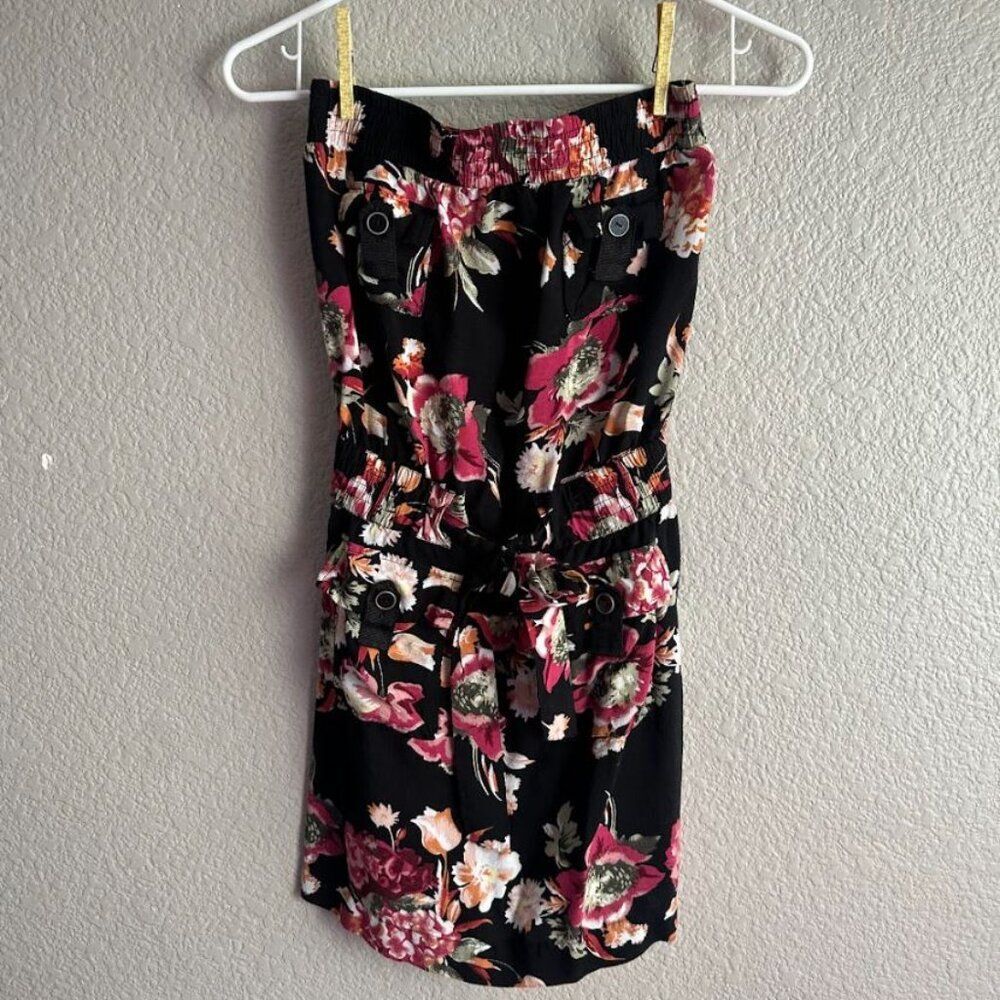 Derek Heart Floral Strapless Mini Dress - Size S - Chic & Fun